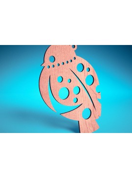 Σετ των 3 Intra απο ξύλο plywood 3mm-4mm πάχος Χριστουγεννιάτικα στολίδια ζώων με Δίασταση 8x8 cm INTRAFABR-72173418