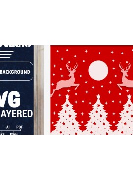 Σετ των 2 Intra απο ξύλο plywood 3mm-4mm πάχος Χριστουγεννιάτικο φόντο κοπής με λέιζερ Δίασταση 1500x1500 cm INTRAFABR-84788231