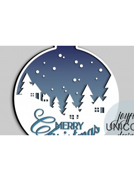 Intra απο ξύλο plywood 3mm-4mm πάχος Χριστουγεννιάτικη κρεμάστρα πόρτας μπάλας Δίασταση 30x30 cm INTRAFABR-78716448