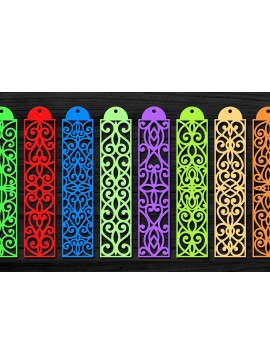 Σετ των 3 Intra απο ξύλο plywood 3mm-4mm πάχος Χριστουγεννιάτικη δέσμη σελιδοδεικτών κοπής με λέιζερ Δίασταση 8x8 cm INTRAFABR-73740773