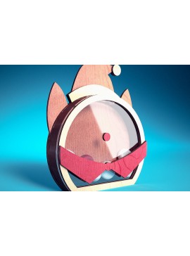 Σετ των 2 Intra απο ξύλο plywood 3mm-4mm πάχος Χριστουγεννιάτικη θήκη καραμέλας με | Δίασταση 15x15 cm INTRAFABR-72172183