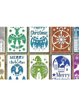 Σετ των 2 Intra απο ξύλο plywood 3mm-4mm πάχος Χριστουγεννιάτικη κάρτα κοπής με λέιζερ Δίασταση 30x30 cm INTRAFABR-42130636
