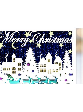 Σετ των 3 Intra απο ξύλο plywood 3mm-4mm πάχος Πρότυπα κοπής χριστουγεννιάτικων καρτών Δίασταση 5x5 cm INTRAFABR-85972684