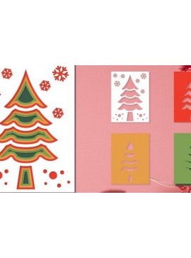 Intra απο ξύλο plywood 3mm-4mm πάχος Χριστουγεννιάτικες κάρτες Christmas Layered Δίασταση 750x500 cm INTRAFABR-77377228