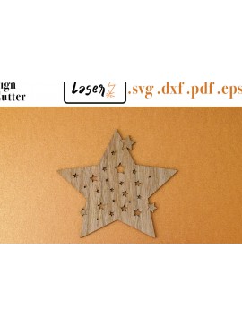 Σετ των 2 Intra απο ξύλο plywood 3mm-4mm πάχος Christmas Coasters File 4 ter. Δίασταση 15x15 cm INTRAFABR-111743114