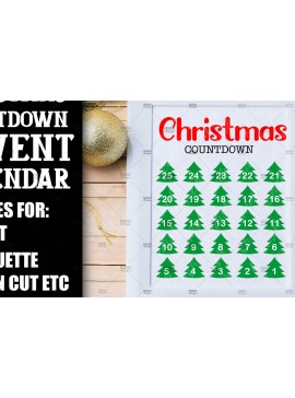 Σετ των 3 Intra απο ξύλο plywood 3mm-4mm πάχος Αντίστροφη μέτρηση Χριστουγέννων, Ημερολόγιο Advent Δίασταση 5x5 cm INTRAFABR-108805908