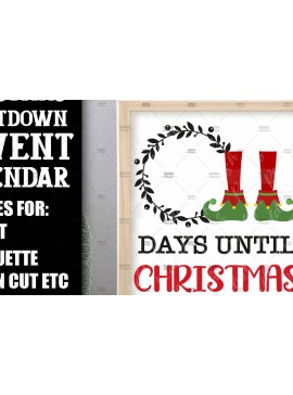 Σετ των 3 Intra απο ξύλο plywood 3mm-4mm πάχος Αντίστροφη μέτρηση Χριστουγέννων, Ημερολόγιο Advent Δίασταση 5x5 cm INTRAFABR-108805964