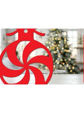 Σετ των 3 Intra απο ξύλο plywood 3mm-4mm πάχος Χριστουγεννιάτικη Διακοσμητική Μπάλα Cut File Δίασταση 8x8 cm INTRAFABR-110575615