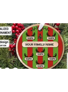 Σετ των 3 Intra απο ξύλο plywood 3mm-4mm πάχος Χριστουγεννιάτικο Στολίδι ελαφιού . Χριστούγεννα Δίασταση 6x6 cm INTRAFABR-39732451