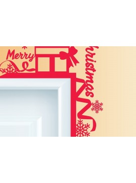 Σετ των 2 Intra απο ξύλο plywood 3mm-4mm πάχος Πρότυπο γωνιακής πόρτας Χριστουγέννων Δίασταση 15x15 cm INTRAFABR-32952516