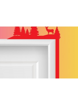 Σετ των 2 Intra απο ξύλο plywood 3mm-4mm πάχος Πρότυπο γωνιακής πόρτας Χριστουγέννων Δίασταση 15x15 cm INTRAFABR-32953772
