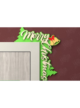Σετ των 2 Intra απο ξύλο plywood 3mm-4mm πάχος Χριστουγεννιάτικες γωνίες πόρτας | Πινακίδα πόρτας | CNC Δίασταση 15x15 cm INTRAFABR-107424381