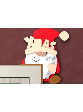 Σετ των 2 Intra απο ξύλο plywood 3mm-4mm πάχος Χριστουγεννιάτικες γωνίες πόρτας | Πινακίδα πόρτας | CNC Δίασταση 15x15 cm INTRAFABR-107424390