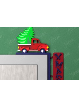 Σετ των 3 Intra απο ξύλο plywood 3mm-4mm πάχος Χριστουγεννιάτικες γωνίες πόρτας | Πινακίδα πόρτας | CNC Δίασταση 15x15 cm INTRAFABR-107188811