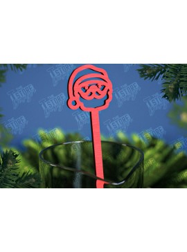 Σετ των 3 Intra απο ξύλο plywood 3mm-4mm πάχος Αναδευτήρες Χριστουγέννων | Δείκτης ποτών Δίασταση 15x15 cm INTRAFABR-107021804