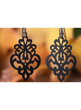 Σετ των 3 Intra απο ξύλο plywood 3mm-4mm πάχος Χριστουγεννιάτικο Σκουλαρίκι Cut Δίασταση 3x3 cm INTRAFABR-107696613