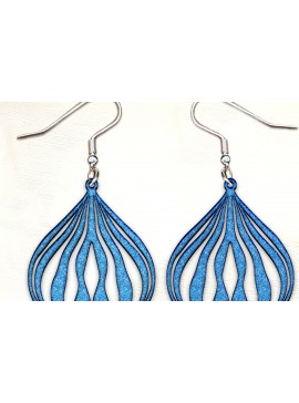 Σετ των 3 Intra απο ξύλο plywood 3mm-4mm πάχος Χριστουγεννιάτικα σκουλαρίκια με λέιζερ. Δίασταση 4x4 cm INTRAFABR-125406104