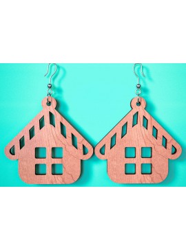 Σετ των 3 Intra απο ξύλο plywood 3mm-4mm πάχος Χριστουγεννιάτικα Σκουλαρίκια | Λέιζερ Δίασταση 3x3 cm INTRAFABR-75101854