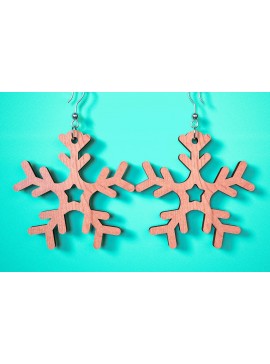 Σετ των 3 Intra απο ξύλο plywood 3mm-4mm πάχος Χριστουγεννιάτικα Σκουλαρίκια | Λέιζερ Δίασταση 3x3 cm INTRAFABR-75101604