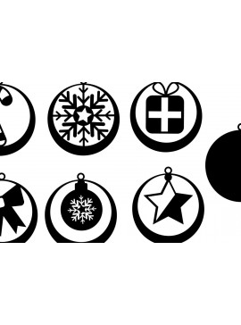 Σετ των 3 Intra απο ξύλο plywood 3mm-4mm πάχος Χριστουγεννιάτικα Σκουλαρίκια , Στολίδι Δίασταση 3x3 cm INTRAFABR-73111129