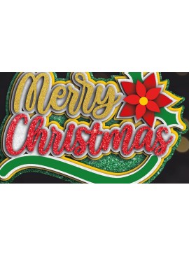 Σετ των 2 Intra απο ξύλο plywood 3mm-4mm πάχος Christmas Flower Cake Topper Δίασταση 15x15 cm INTRAFABR-112637480