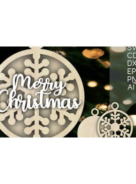 Σετ των 2 Intra απο ξύλο plywood 3mm-4mm πάχος Christmas Frame , Καλά Χριστούγεννα Δίασταση 20x30 cm INTRAFABR-108542400