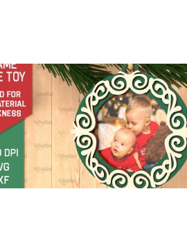 Σετ των 2 Intra απο ξύλο plywood 3mm-4mm πάχος Χριστουγεννιάτικο Δέντρο Παιχνιδιού Δίασταση 20x30 cm INTRAFABR-105065391