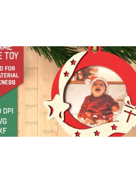 Σετ των 2 Intra απο ξύλο plywood 3mm-4mm πάχος Χριστουγεννιάτικο Δέντρο Παιχνιδιού Δίασταση 20x30 cm INTRAFABR-105065527