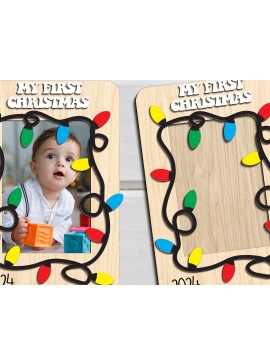 Intra απο ξύλο plywood 3mm-4mm πάχος Χριστουγεννιάτικο μαγνήτη ψυγείου Κορνίζα φωτογραφιών Δίασταση 20x30 cm INTRAFABR-101819307