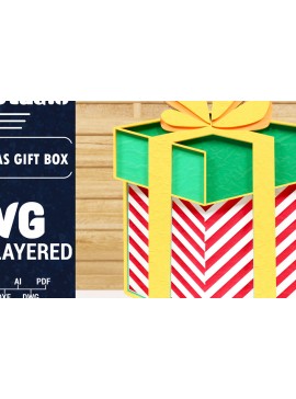 Σετ των 2 Intra απο ξύλο plywood 3mm-4mm πάχος Χριστουγεννιάτικο κουτί δώρου Κόψιμο με λέιζερ Δίασταση 1500x1500 cm INTRAFABR-79221080