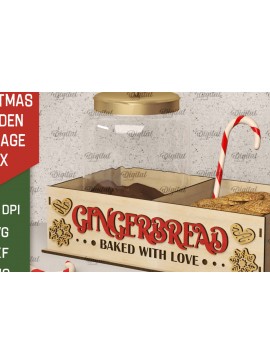 Σετ των 3 Intra απο ξύλο plywood 3mm-4mm πάχος Χριστουγεννιάτικο κουτί δώρου . Xmas Δίασταση 15x15 cm INTRAFABR-106601441