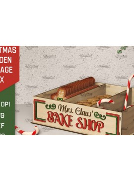 Σετ των 2 Intra απο ξύλο plywood 3mm-4mm πάχος Χριστουγεννιάτικο κουτί δώρου . Xmas Δίασταση 15x15 cm INTRAFABR-106601488