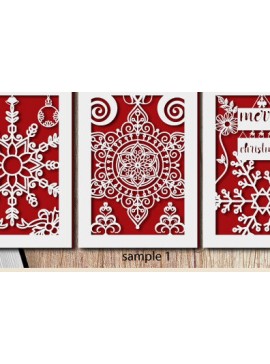 Σετ των 2 Intra απο ξύλο plywood 3mm-4mm πάχος χριστουγεννιάτικων δώρων Layer1184 Δίασταση 15x15 cm INTRAFABR-110048556