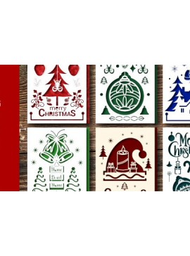 Σετ των 2 Intra απο ξύλο plywood 3mm-4mm πάχος χριστουγεννιάτικων δώρων Layer1186 Δίασταση 15x15 cm INTRAFABR-110095390