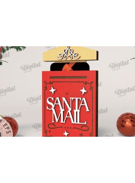 Σετ των 2 Intra απο ξύλο plywood 3mm-4mm πάχος Θήκη δώρου Χριστουγέννων με λέιζερ Δίασταση 15x15 cm INTRAFABR-108102133