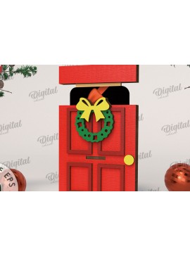 Σετ των 3 Intra απο ξύλο plywood 3mm-4mm πάχος Θήκη δώρου Χριστουγέννων με λέιζερ Δίασταση 15x15 cm INTRAFABR-108102379