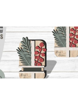 Intra απο ξύλο plywood 3mm-4mm πάχος Θήκη χριστουγεννιάτικων δώρων Δίασταση 54x54 cm INTRAFABR-107964740