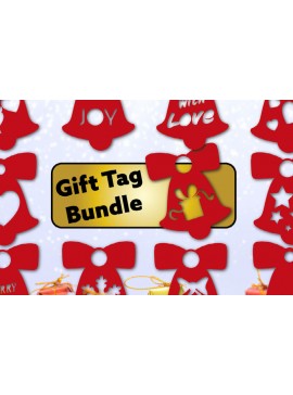 Σετ των 2 Intra απο ξύλο plywood 3mm-4mm πάχος ετικετών δώρου Χριστουγέννων Δίασταση 15x15 cm INTRAFABR-19847623