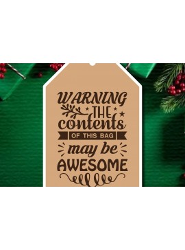 Σετ των 3 Intra απο ξύλο plywood 3mm-4mm πάχος Χριστουγεννιάτικο δώρο ετικέτας Δίασταση 5x10 cm INTRAFABR-41478680