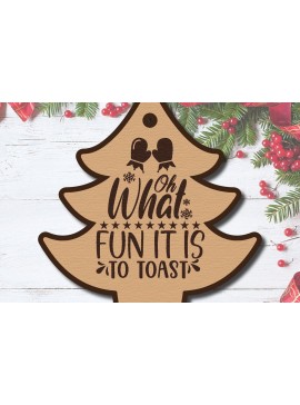 Σετ των 3 Intra απο ξύλο plywood 3mm-4mm πάχος Χριστουγεννιάτικο δώρο ετικέτας Δίασταση 5x10 cm INTRAFABR-41478452