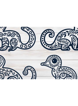 Σετ των 3 Intra απο ξύλο plywood 3mm-4mm πάχος Χριστουγεννιάτικου Gingerbread Gecko Δίασταση 4x4 cm INTRAFABR-80861919