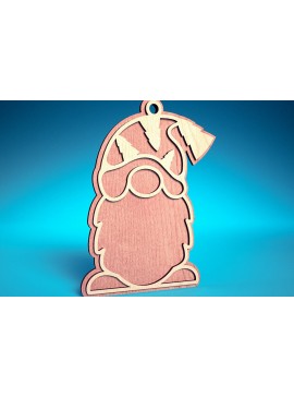 Σετ των 3 Intra απο ξύλο plywood 3mm-4mm πάχος Κόψιμο με λέιζερ Χριστουγεννιάτικη διακοσμητική κάρτα Δίασταση 8x8 cm INTRAFABR-75820480