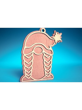 Σετ των 3 Intra απο ξύλο plywood 3mm-4mm πάχος Κόψιμο με λέιζερ Χριστουγεννιάτικη διακοσμητική κάρτα Δίασταση 8x8 cm INTRAFABR-75820530