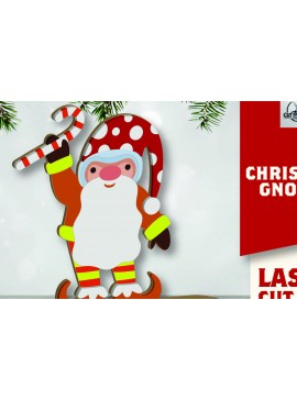 Σετ των 2 Intra απο ξύλο plywood 3mm-4mm πάχος Christmas Gnomes Δίασταση 15x15 cm INTRAFABR-109699866