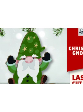 Σετ των 2 Intra απο ξύλο plywood 3mm-4mm πάχος Christmas Gnomes Δίασταση 15x15 cm INTRAFABR-109699974