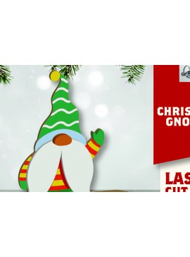 Σετ των 2 Intra απο ξύλο plywood 3mm-4mm πάχος Christmas Gnomes Δίασταση 15x15 cm INTRAFABR-109700032