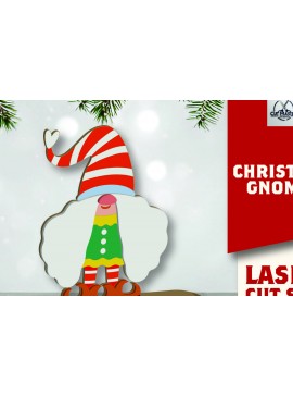 Σετ των 2 Intra απο ξύλο plywood 3mm-4mm πάχος Christmas Gnomes Δίασταση 15x15 cm INTRAFABR-109625161