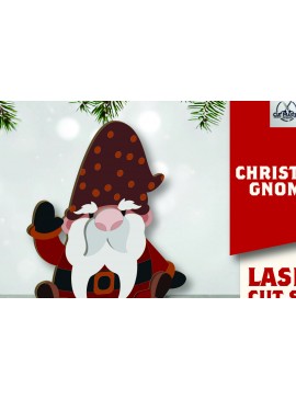 Σετ των 3 Intra απο ξύλο plywood 3mm-4mm πάχος Christmas Gnomes Δίασταση 15x15 cm INTRAFABR-109625193