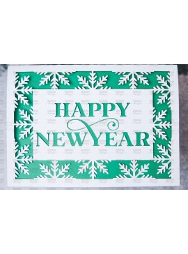 Σετ των 2 Intra απο ξύλο plywood 3mm-4mm πάχος Πρότυπο ευχετήριας κάρτας Χριστουγέννων Δίασταση 15x15 cm INTRAFABR-107961596