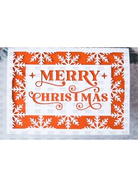 Σετ των 2 Intra απο ξύλο plywood 3mm-4mm πάχος Πρότυπο ευχετήριας κάρτας Χριστουγέννων Δίασταση 15x15 cm INTRAFABR-107961619